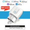 TNCE Tuya EU Plug Zigbee3.0 or WIFI 16/20A, Smart Socket With Power