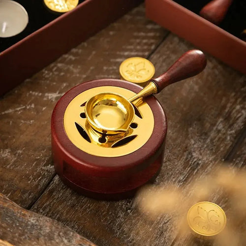 1set Wax Seal Warmer,Wax Seal Kit with Wax Seal Spoon for Melting Wax