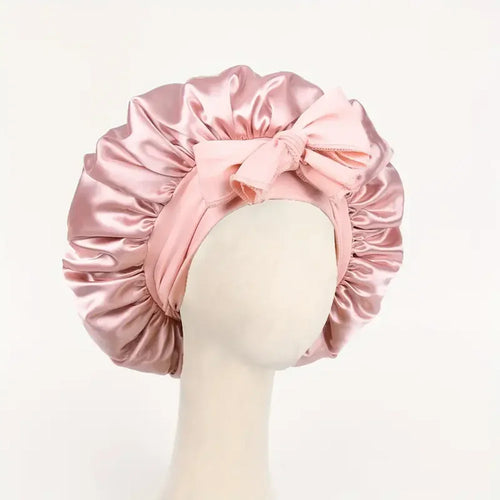 Satin Silk Hair Bonnet | Adjustable Tie Band | Sleep Bonnet for Women
