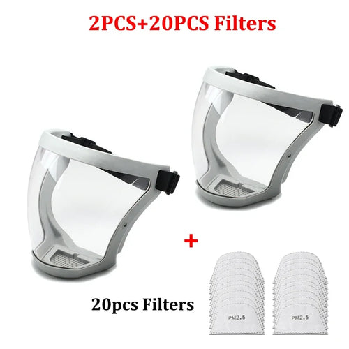Protection Mask Splashproof Transparent Facial Protector Face FaceMask
