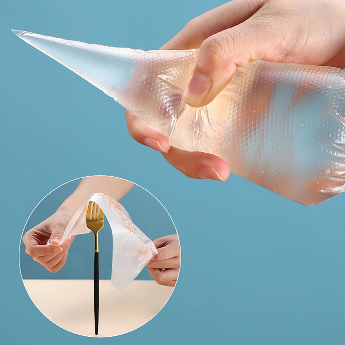 100 PCS Thick Disposable Pastry Bags DIY Cake Cream Decoration Piping