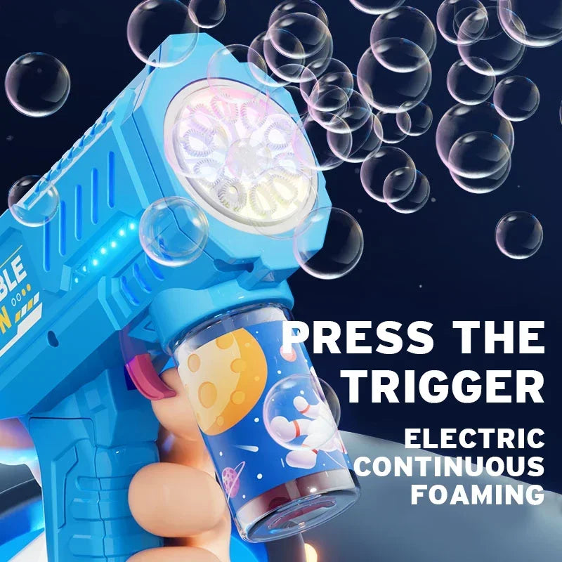 Fully Automatic Bubble Gun Rocket Bubbles Machine Automatic Blower