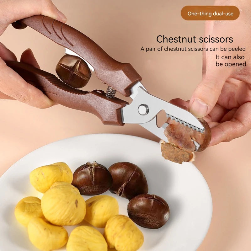Multipurpose Chestnut Scissors Peeler Chestnut Shell Peeling and