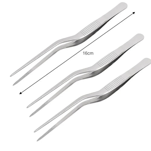 3/1Pcs Kitchen Tweezer Utensil BBQ Tweezer Food Clip Kitchen Bar Chief