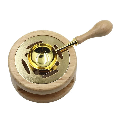 1set Wax Seal Warmer,Wax Seal Kit with Wax Seal Spoon for Melting Wax