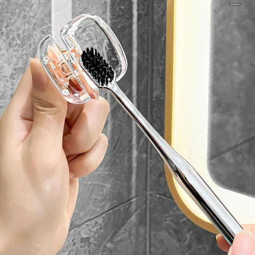 2 Pack Toothbrush Head Covers - Travel Protector Cap Case, Color Combo