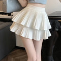 Mini Skirt Cute Sexy Balletcore Elastic High Waist Ball Gown Ruffle