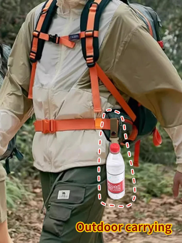 Outdoor Water Bottle Buckle Webbing Tactical Hanging Buckle Portable