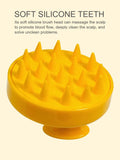 Silicone Shampoo Scalp Hair Massager Head Body Scalp Massage Brush