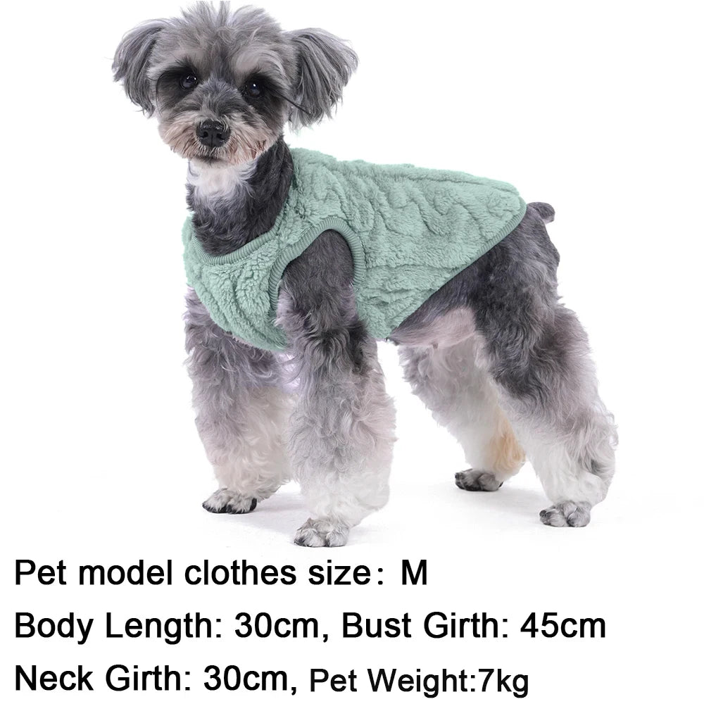 Soft Fleece Dog Clothes For Small Dogs Cats Sweater Autumn Winter Warm