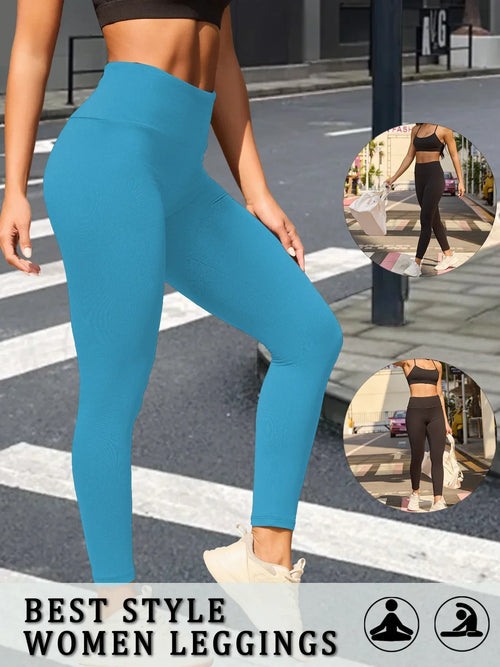 Women's Super Soft Leggings High Waisted Tummy Control No See Through