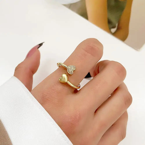 A Creative Punk-style Hollow Geometric Irregular Melting Electroplated