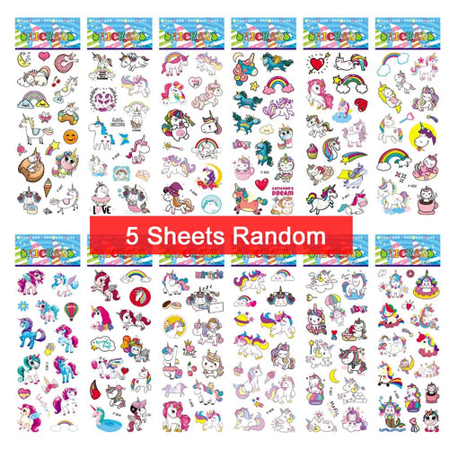 5 Sheets Kids Stickers Puffy Stickers for Children Birthday Christmas