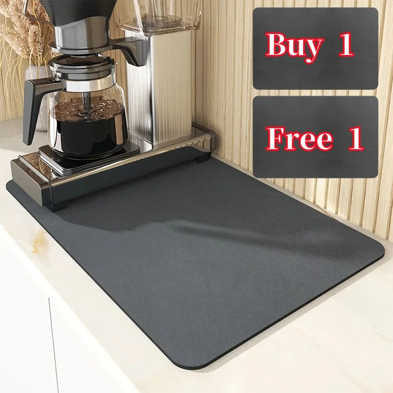 Super Absorbent Large Kitchen Absorbent Mat Antiskid Draining Coffee