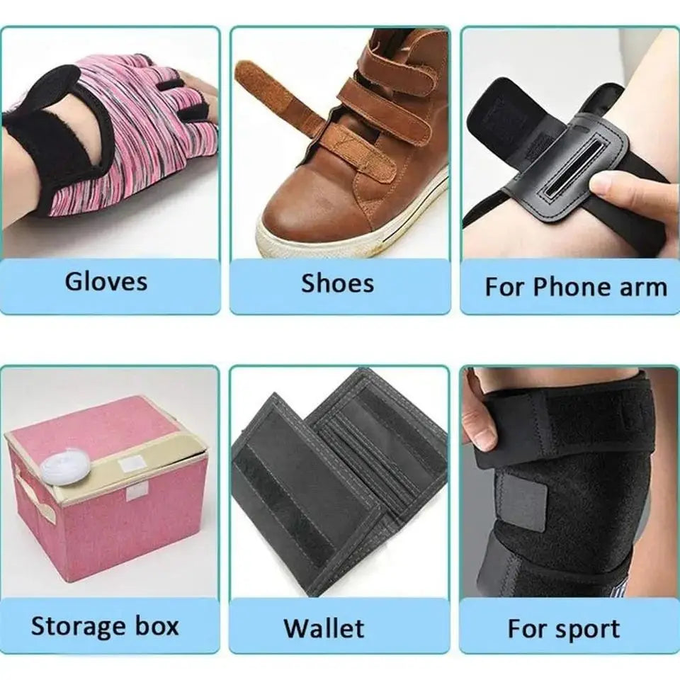 10M/Pair Hook and Loop Tape Nylon Heavy Duty Sticky Strips Reusable