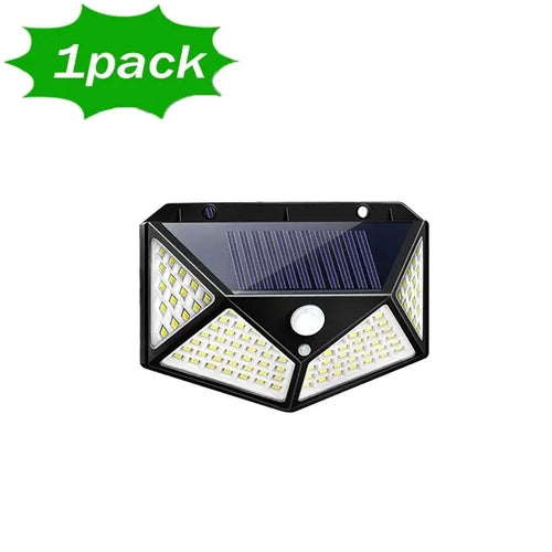 6Pcaks 100 LED Reflectors Solar Lamp Motion Sensor Outdoor Garden