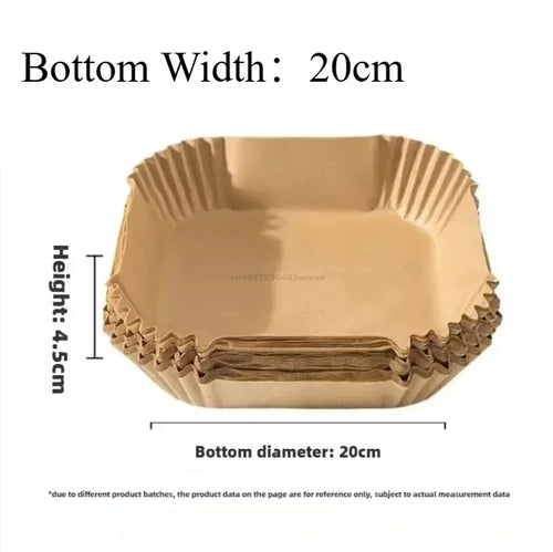 Air Fryer Paper Oven Paper Disposable Send Brush Non-Stick Airfryer