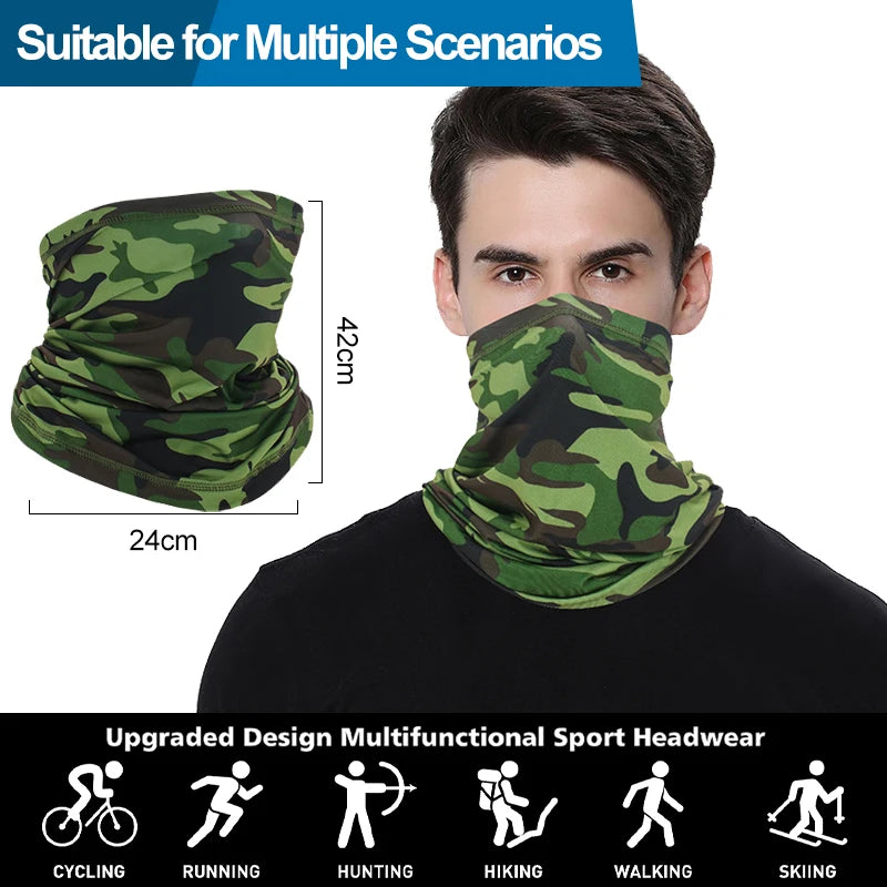1 PCS Cycling Face Mask Breathable Headscarf Bandana Scarf Neck