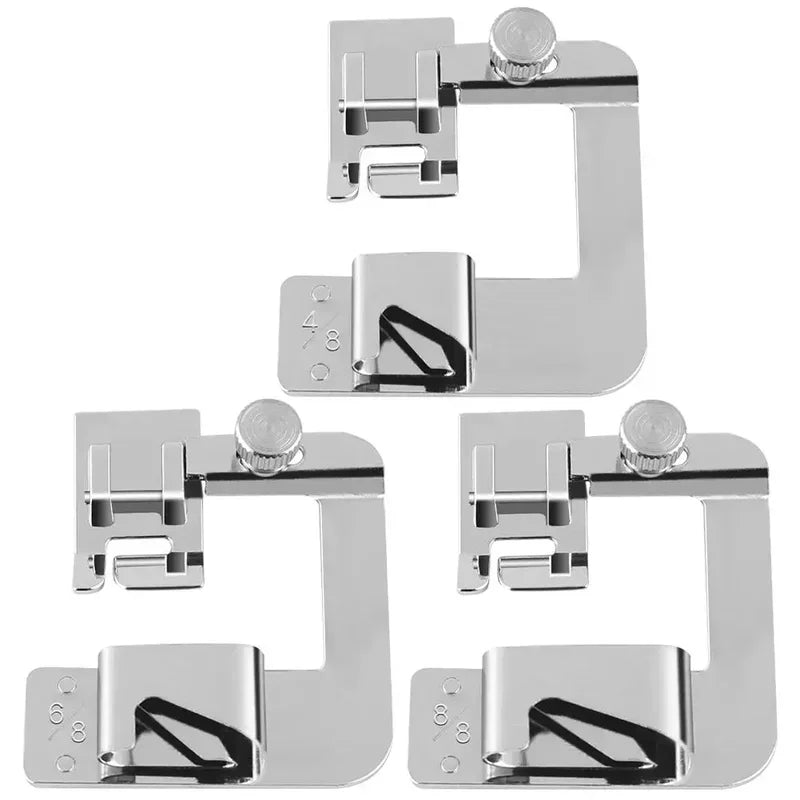 Domestic Foot Presser Sewing Machine Laminated Hem Feet Set for