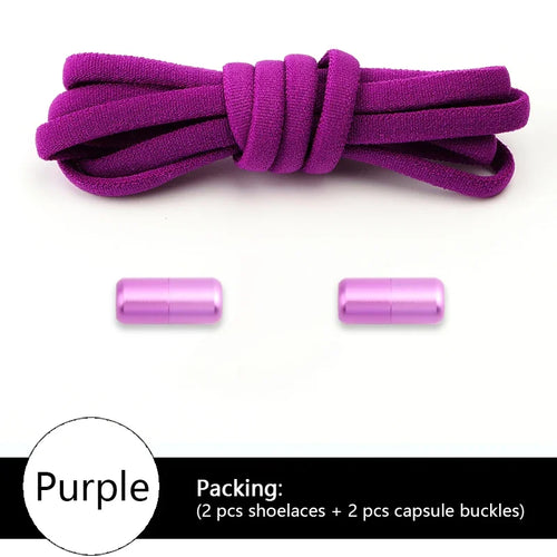 NEW Colorful Options Elastic laces Sneakers No tie Shoelace for Sports