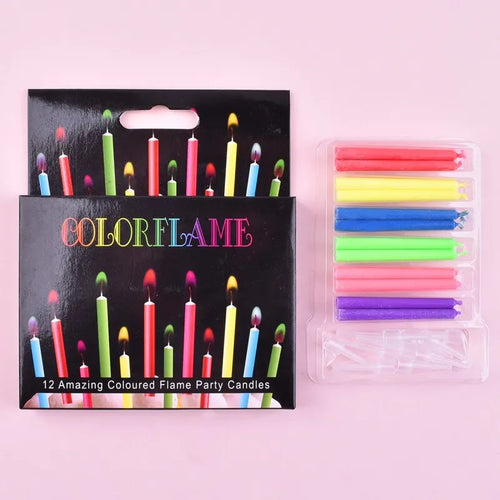 Colored Birthday Party Supplies 6/12pcs Wedding Colorful Multicolor