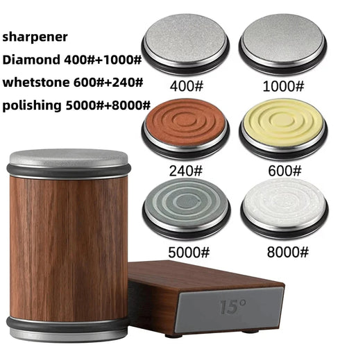 New Rolling Knife Sharpener Double Sided Diamond Sharpening Stone