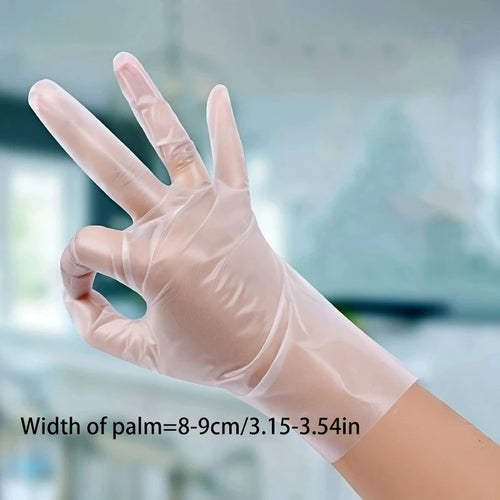 Premium TPE Disposable Gloves-Thick, Transparent & Food Grade for