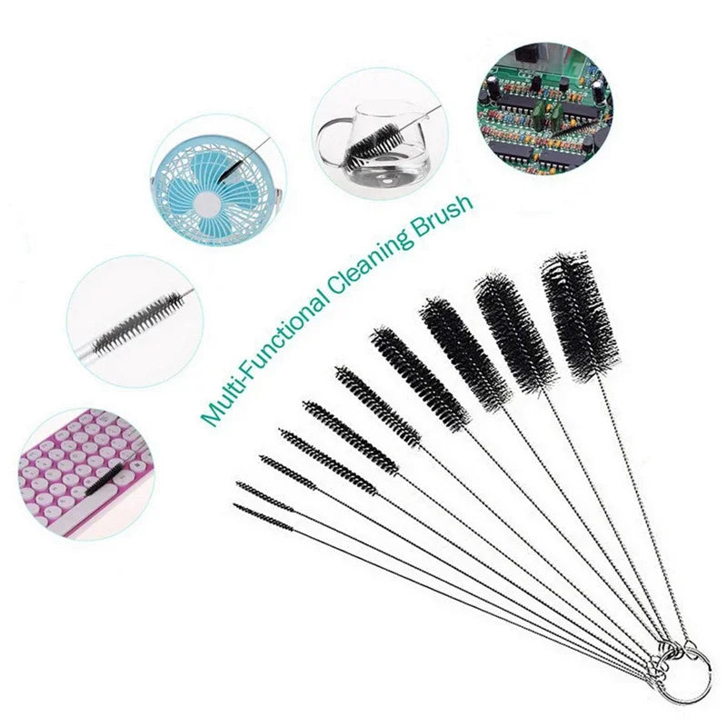 10Pcs/Set Straw Cleaning Brushes Multifunction Flexible Handle Test