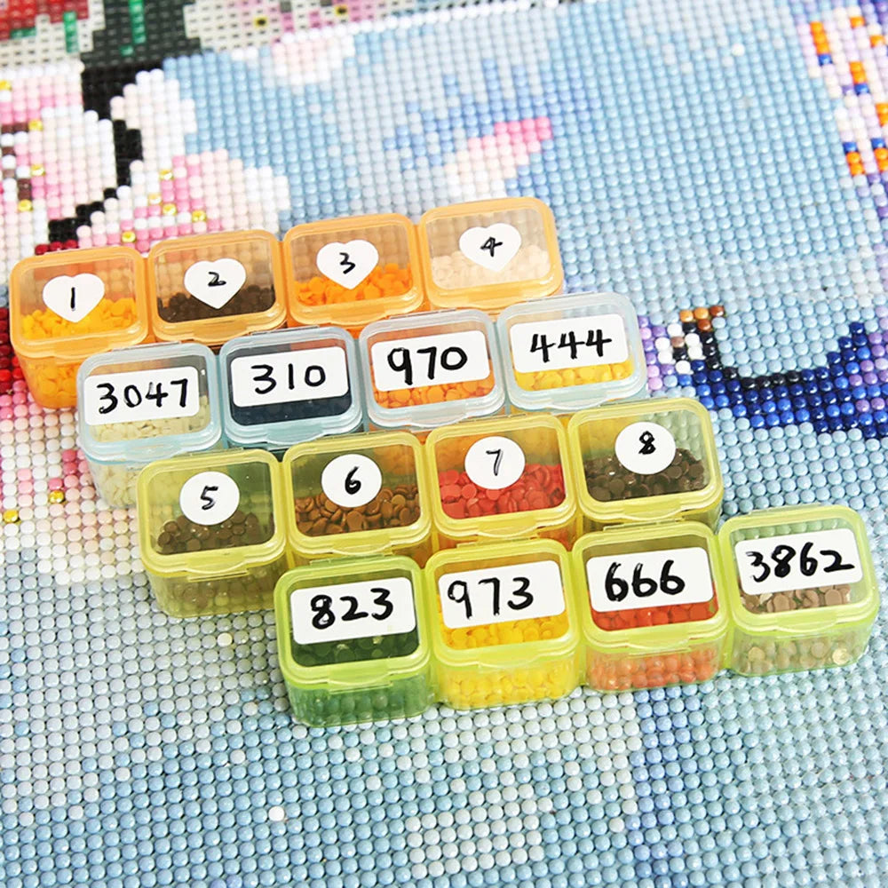 5D DIY Diamond Painting Tools Accessories Storage Box Container