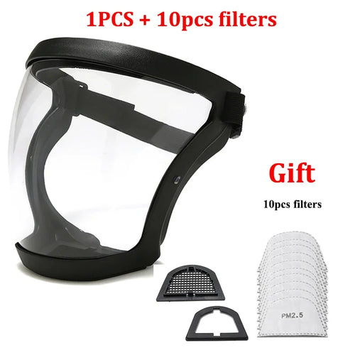 Protection Mask Splashproof Transparent Facial Protector Face FaceMask