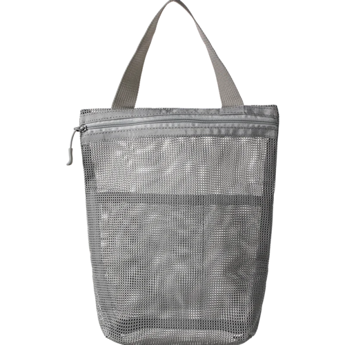23x26cm Portable Toiletry Bag with Handy Handle Large Capacity Mesh