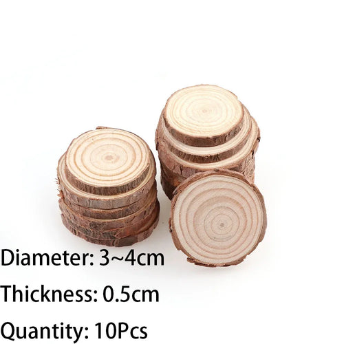 3-16CM/1-10pcsThick Natural Pine Round Unfinished Wood Slices Circles