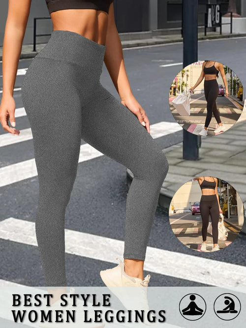 Women's Super Soft Leggings High Waisted Tummy Control No See Through