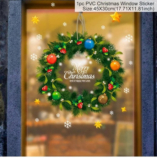 Christmas Window Stickers Christmas Wall Sticker Kids Room Wall Decals