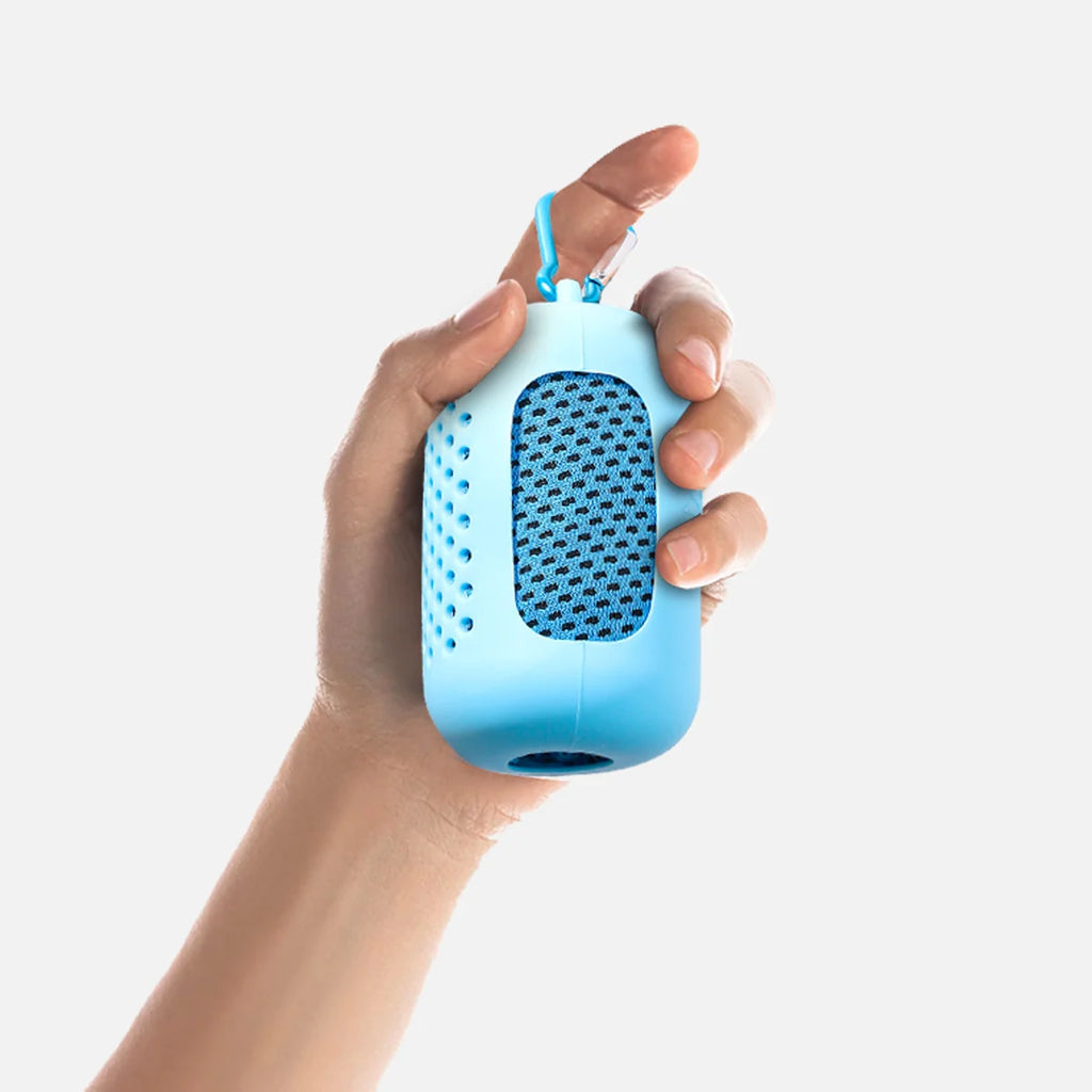 Portable Circular Silicone Wrapped Cold Towel Cooling Towel Quick