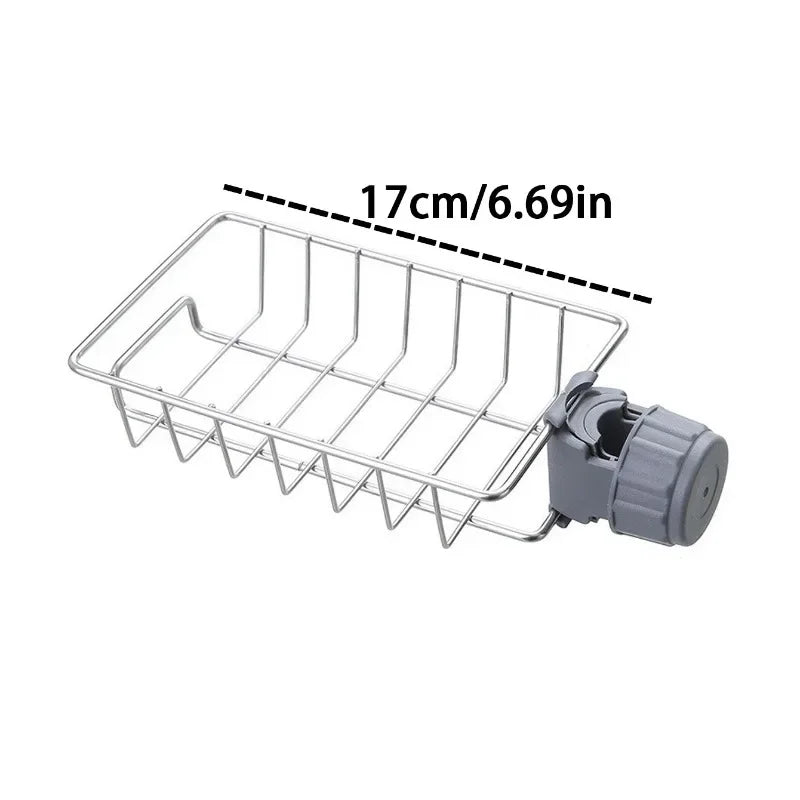 1PC Hanging Faucet Rack Adjustable Height Flexible and Rotatable