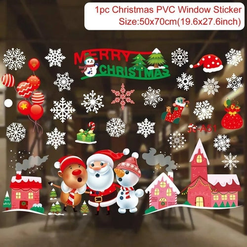 Christmas Window Stickers Christmas Wall Sticker Kids Room Wall Decals