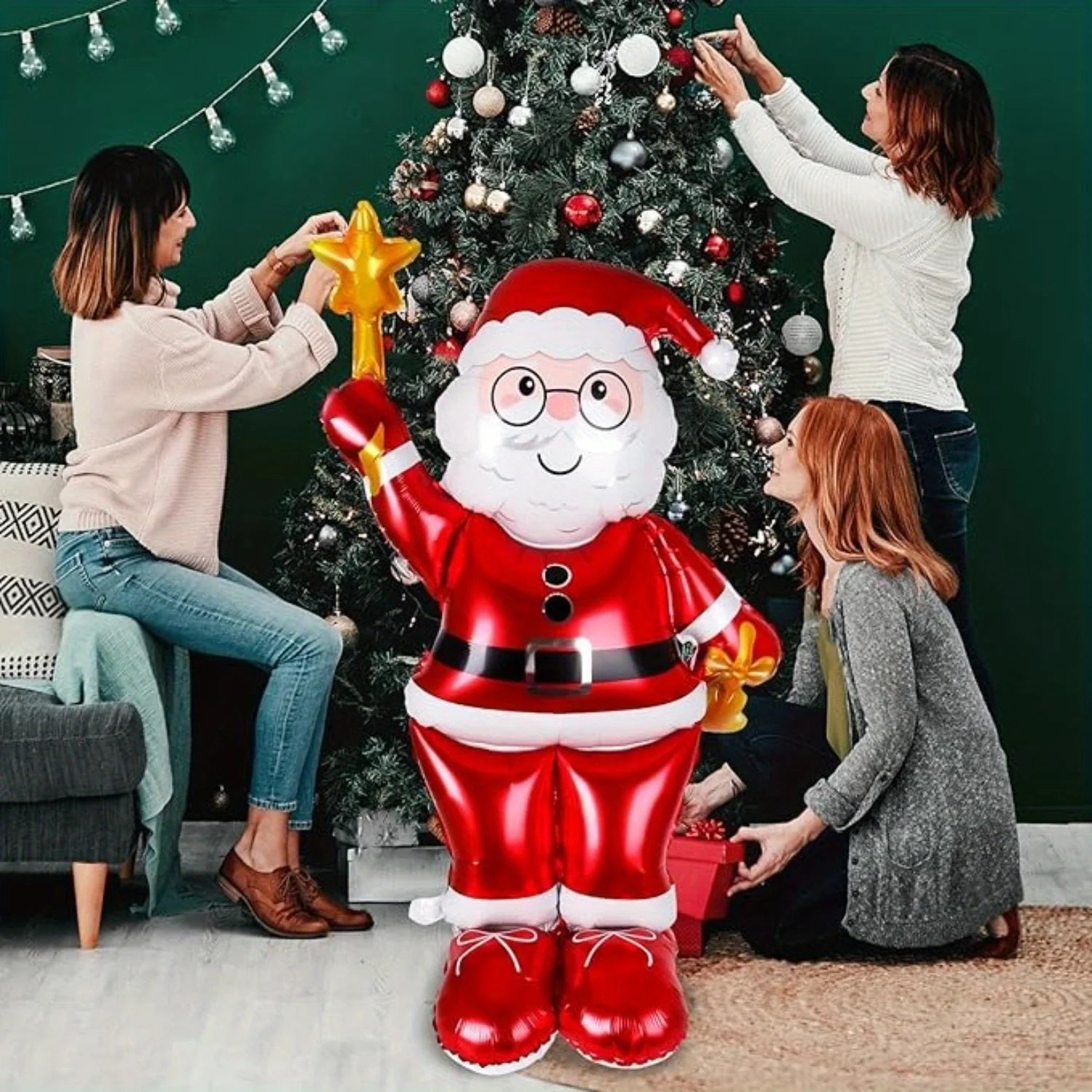 Giant Santa Claus Birthday Party Decoration - Giant Santa Claus,