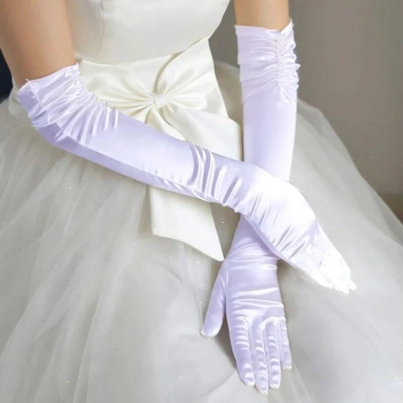 Wholesale Bridal Gloves Beaded With Finger Bride Gloves Guantes