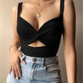 2025 Sexy Women Sleeveless Short Crop tops Ladies Vest Casual Tank Top