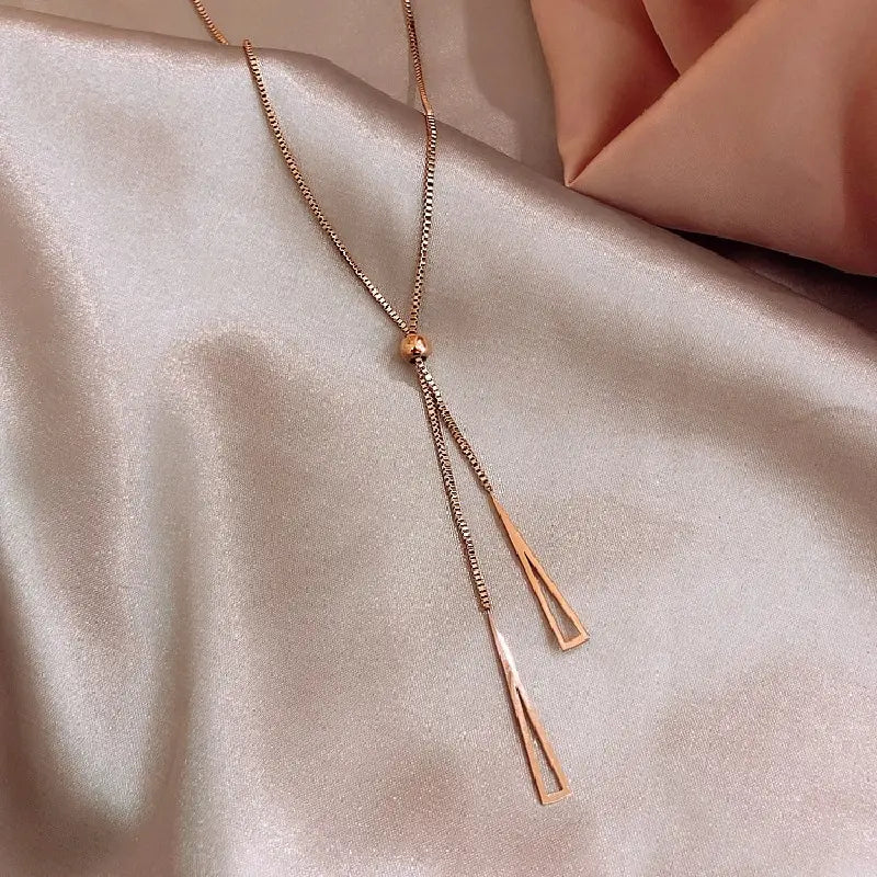 1pcs Necklace Ladies Simple Hip Hop Style Fashionable Tassel