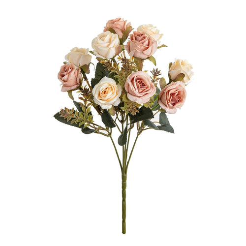 Silk Rose Artificial Flower Hotsale Wedding Bridal Bouquet Home