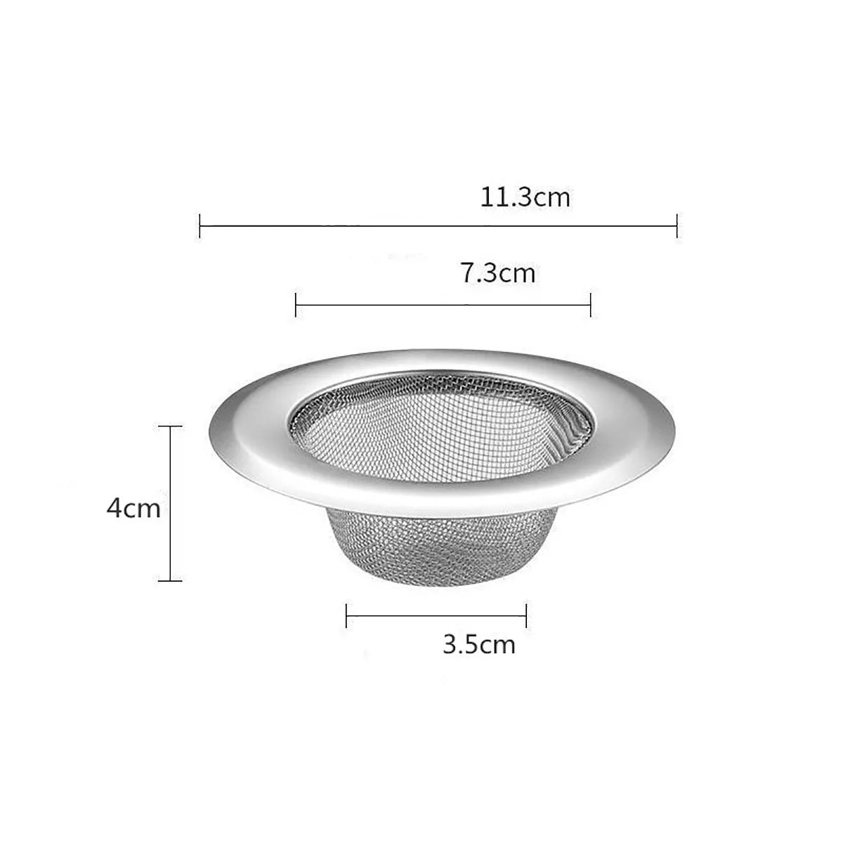 Kitchen Sink Strainer Stainless Steel Sink Funnel Anti Blocking Sink