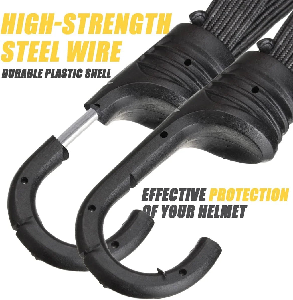 SEAMETAL 60/90CM Motorcycle Helmet Straps Hook Luggage Retractable