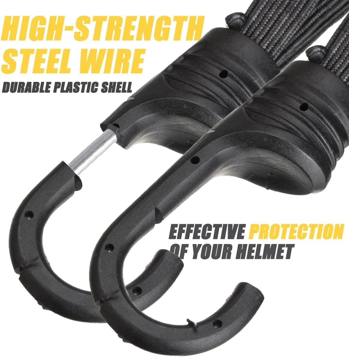 SEAMETAL 60/90CM Motorcycle Helmet Straps Hook Luggage Retractable