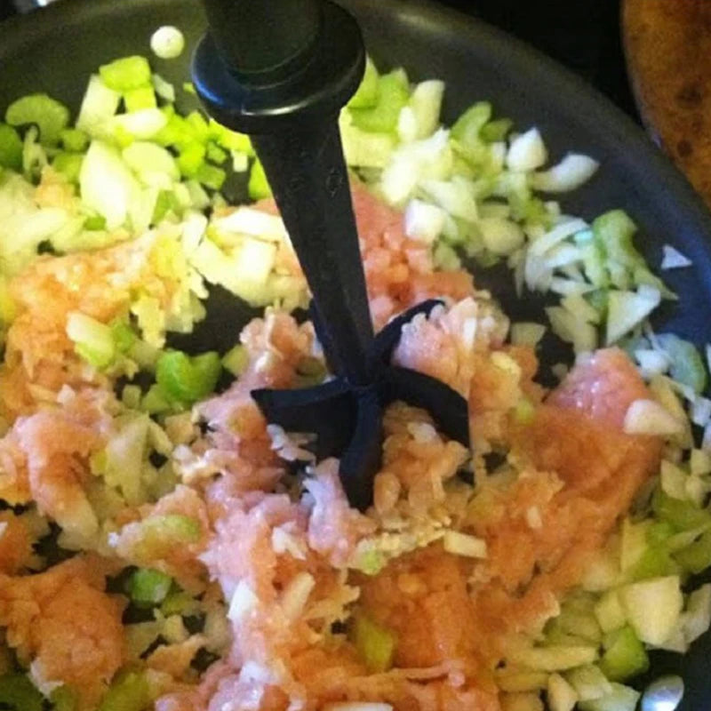 1pc Meat Chopper, Hamburger Chopper, Premium Heat Resistant Masher And