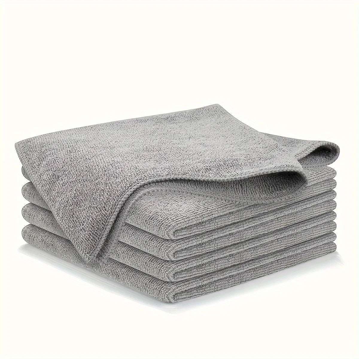 5/10/20pcs Kitchen Towel, Ultra-fine Fiber Light Gray Cleaning Cloth