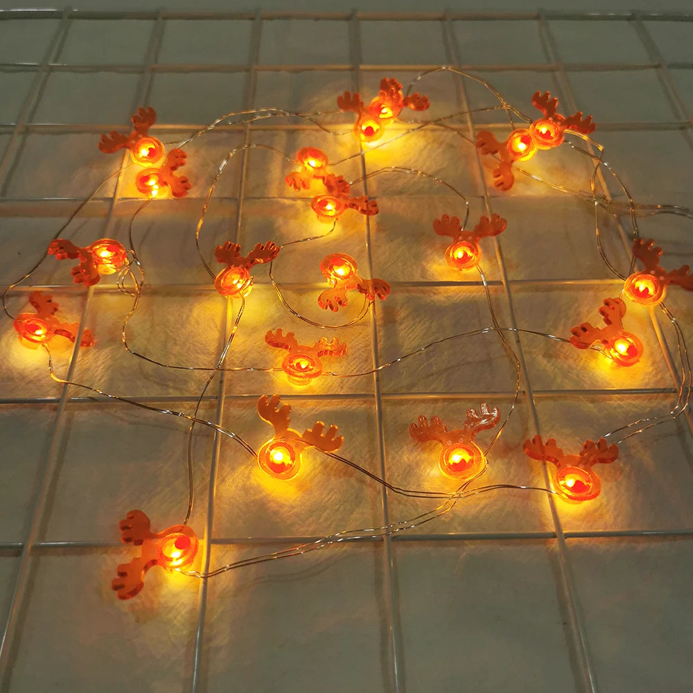 Runtowo Santa Claus Snowman LED Light String Christmas Decoration For