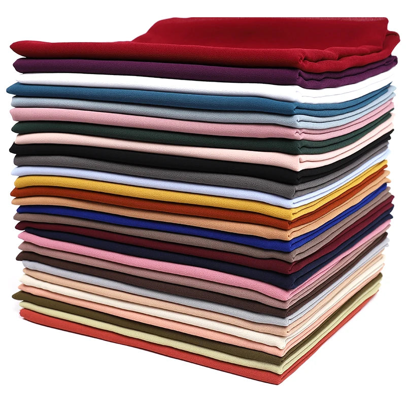 Women Muslim Chiffon Hijab Shawls Scarf Modal Cotton Jersey Hijabs