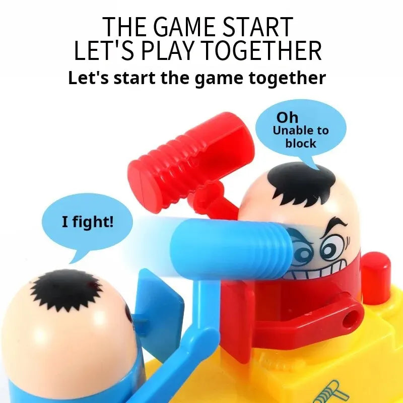 1pc Children's Head Knocking Little Man Fighting Red and Blue Attack